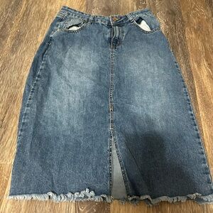 Denim skirt fits like M/L